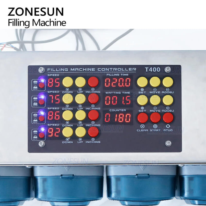 Control Panel of 4 Heads Peristaltic Pump Filling Machine