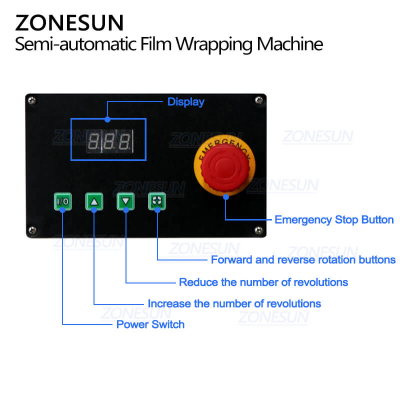 Control Panel of Stretch Film Wrapping Machine