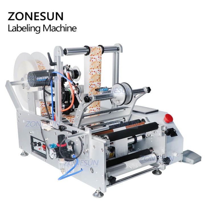 TB-190 Semi-automatic Round Bottle Labeling Machine