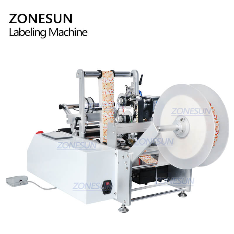 ZONESUN ZS-TB190 Semi-automatic PET Plastic Tin Can Round Glass Water