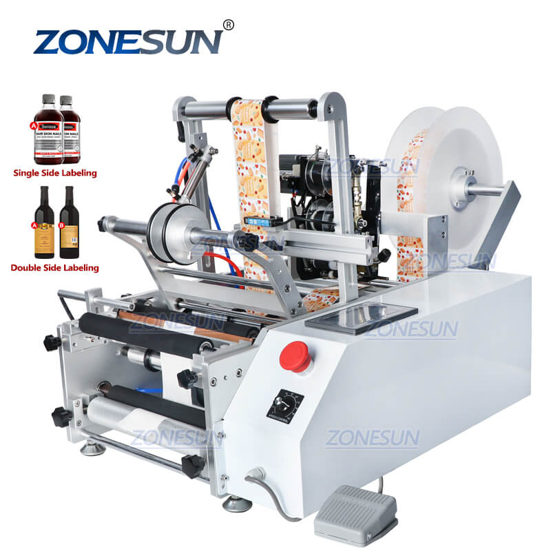 TB-190 Semi-automatic Round Bottle Labeling Machine