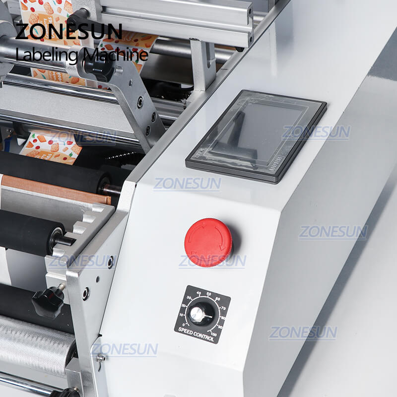 Buttons of TB-190 Semi-automatic Round Bottle Labeling Machine