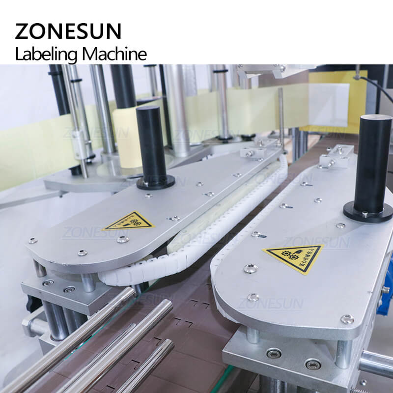 Guding Structure of ZS-TB600T Three Sides Labeling Machine
