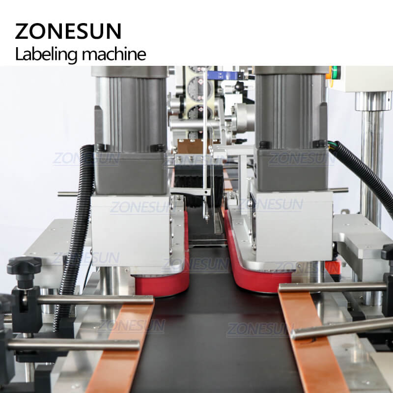 ZS-TB113B Adhesive Sticker Flat Box Surface Bottle Top And Bottom Side Labeling Machines