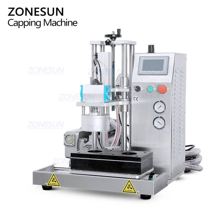 Semi-automatic Jam Vacuum Capping Machine