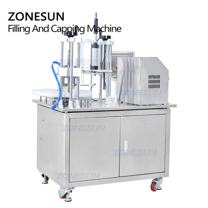 Back Side of Liquid Soap Monoblock Filling Capping Machine