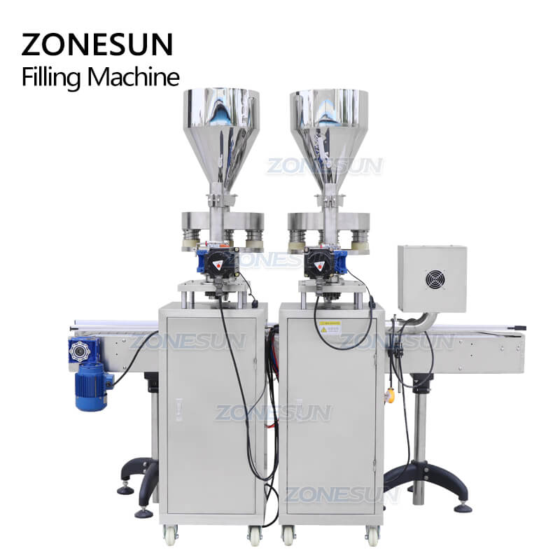 ZS-KL01 Automatyczna maszyna do napełniania butelek z podwójnymi głowicami wolumetrycznymi Granulat granulowany