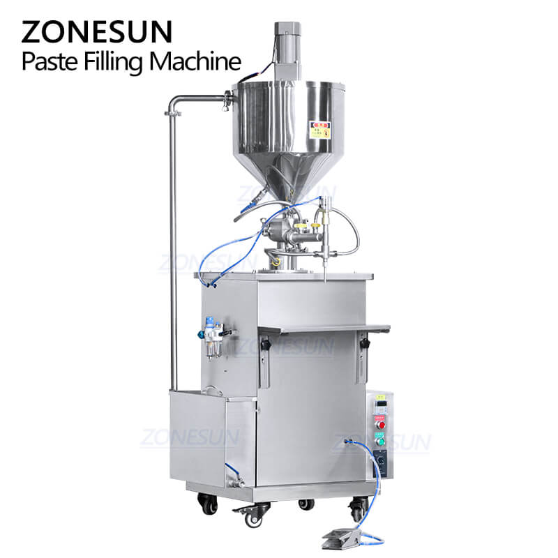 ZS-WCHJ1 Semi-Automatische Wachskerzenwasserzirkulation Heizung Konstante Temperatur Saucenflasche Mischfüllmaschine