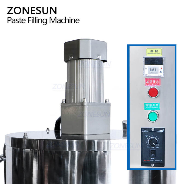 ZS-WCHJ1 Semi-automatic Wax Candle Water Circulation Heasting Constant Temperature Sauce Bottle Mixing Filling Machine
