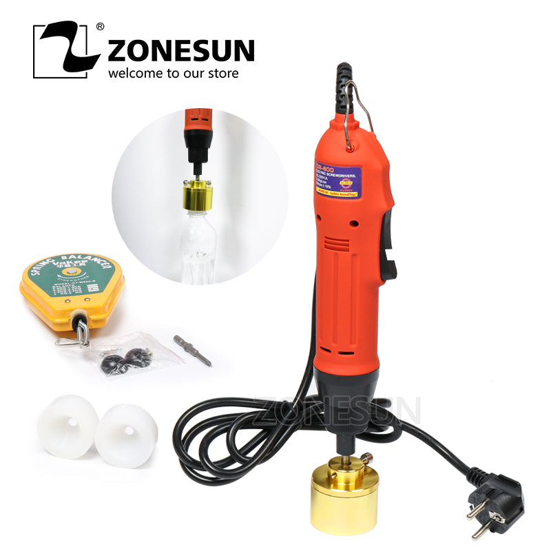 ZONESUN Electric Screwing Capping Tool Equipment Handheld Cap Bottle Capper (10-30mm) - ZONESUN TECHNOLOGY LIMITED