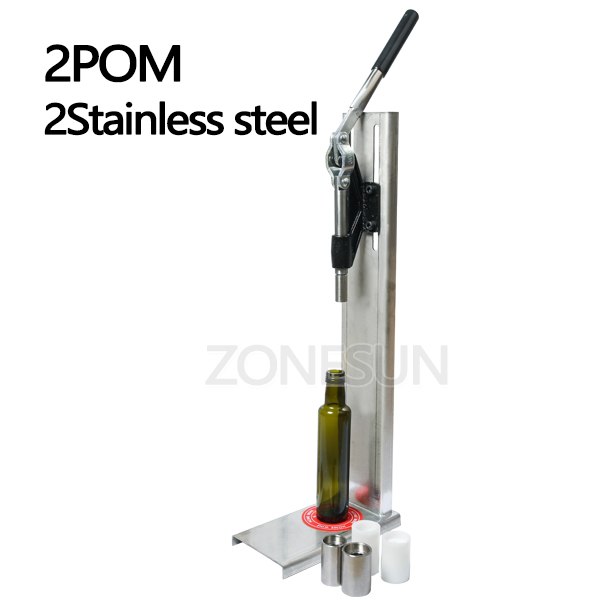 ZONESUN Manual Stainless Steel Corkers Wine Corking Machine Capping To ...