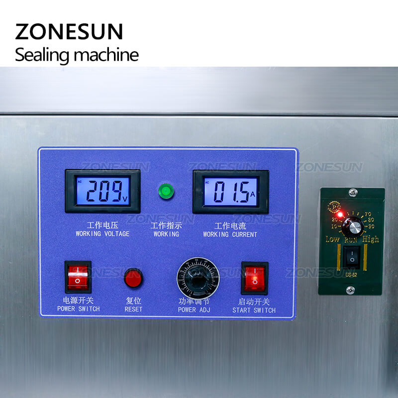 Control Panel of ZS-FK1800 Bottle Cap Sealing Machine