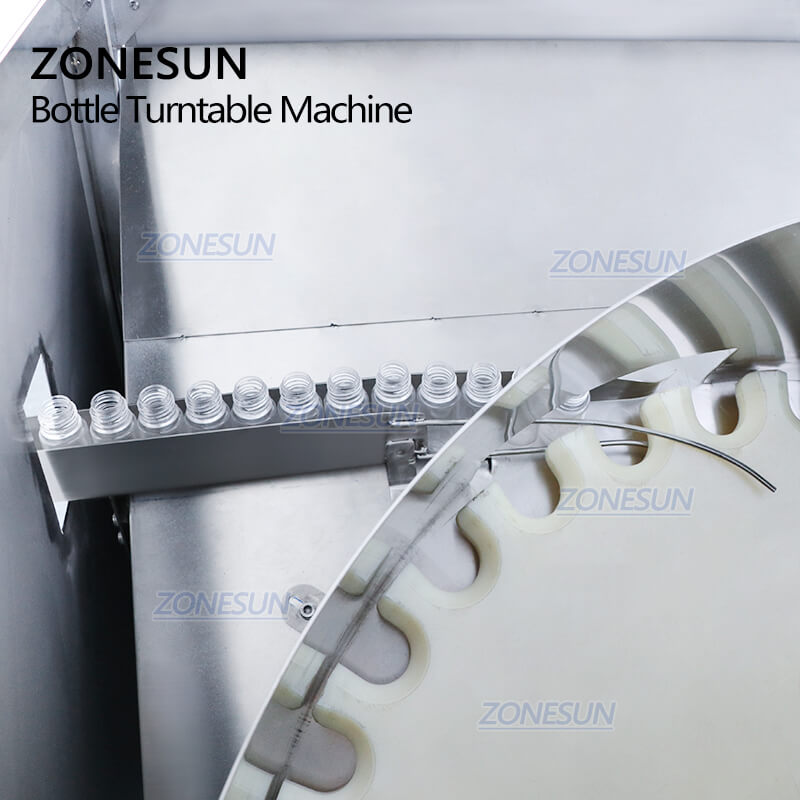 Details of ZS-LP150 Automatic Bottle Turntable Machine