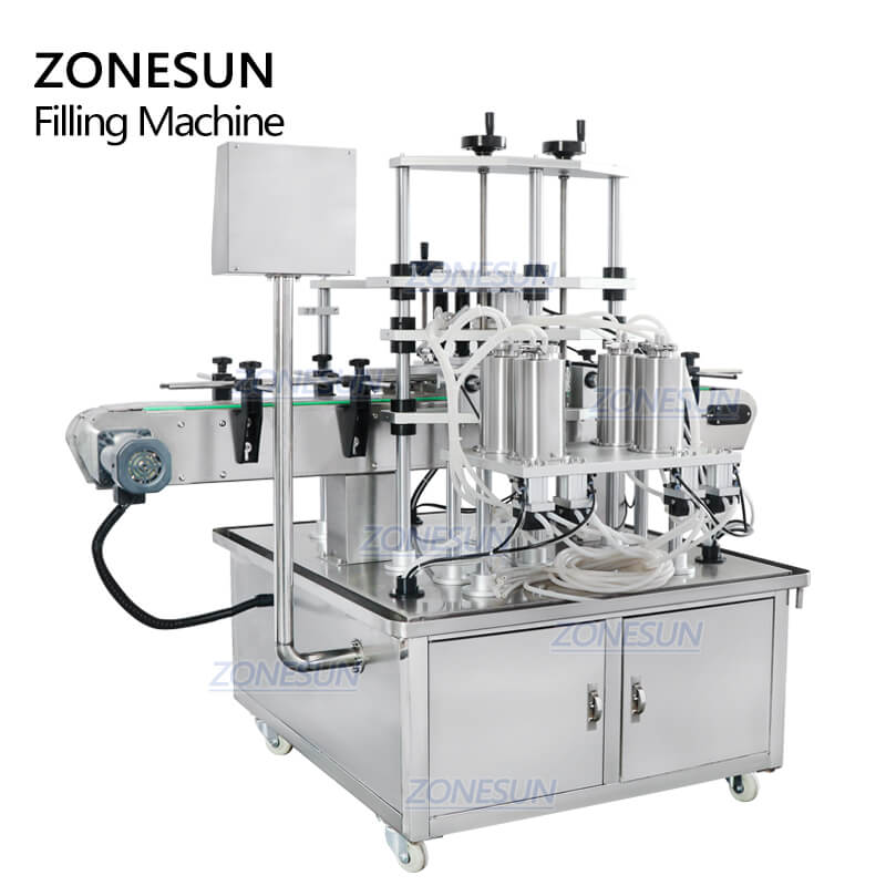 Zonesun zs-vtzl4a machine de enchimento de perfume líquido de perfume líquido para cosméticos de leite para óculos de leite