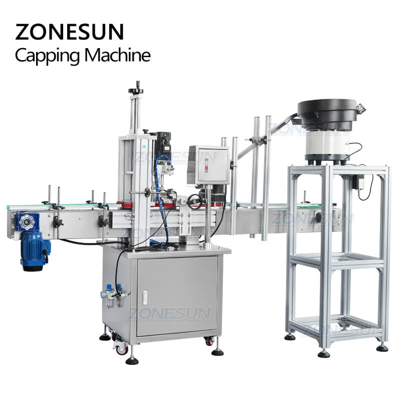 ZS-XG16 Automatic Bottle Capping Machine With Cap Feeder