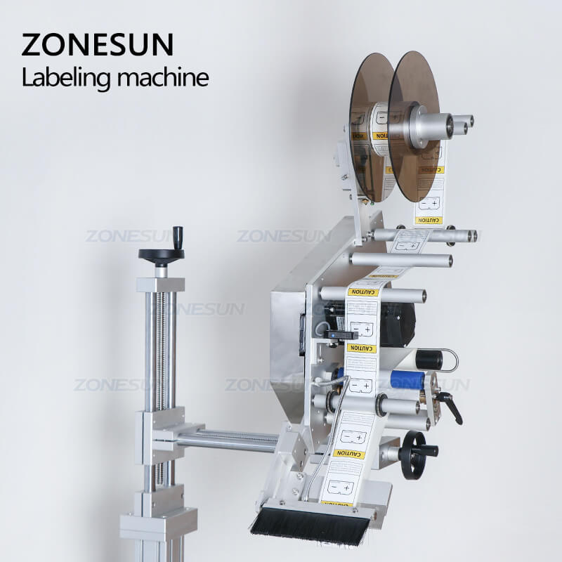 rotary knob of flat surface labeling head