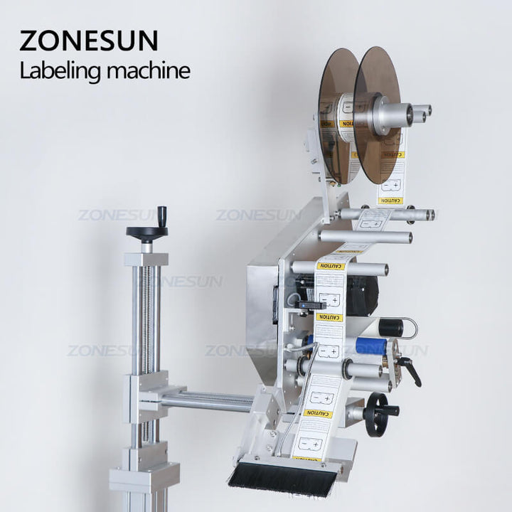 rotary knob of flat surface labeling head