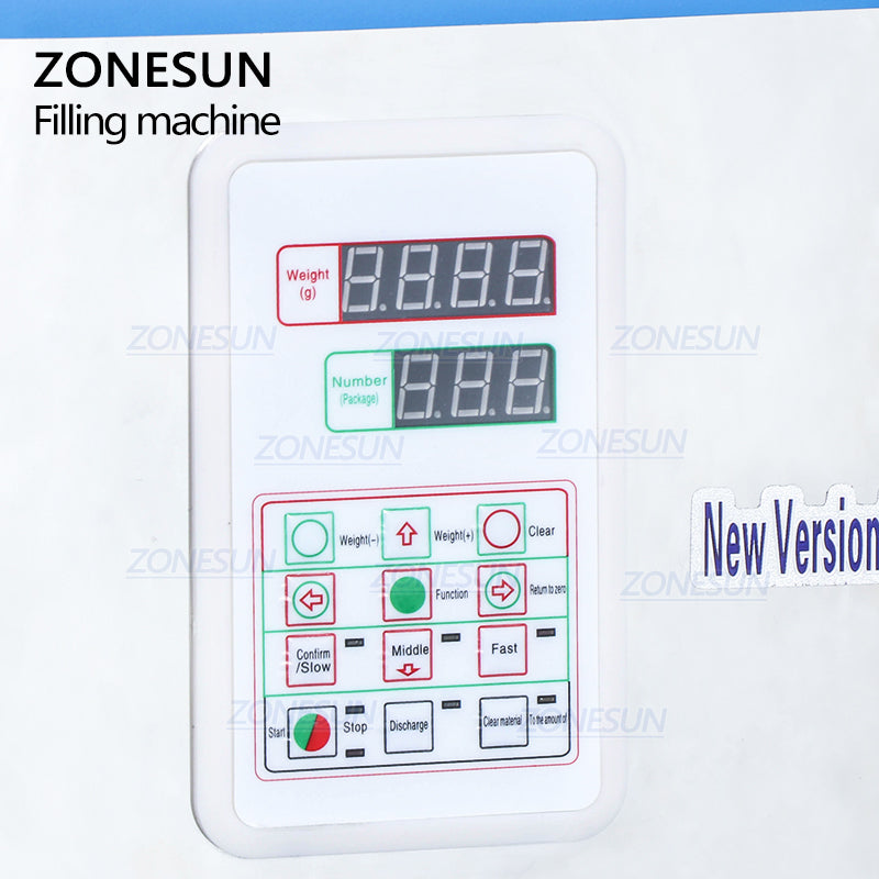 control panel of 20-5000g Granular Powder Weighing Packing Filling Machine