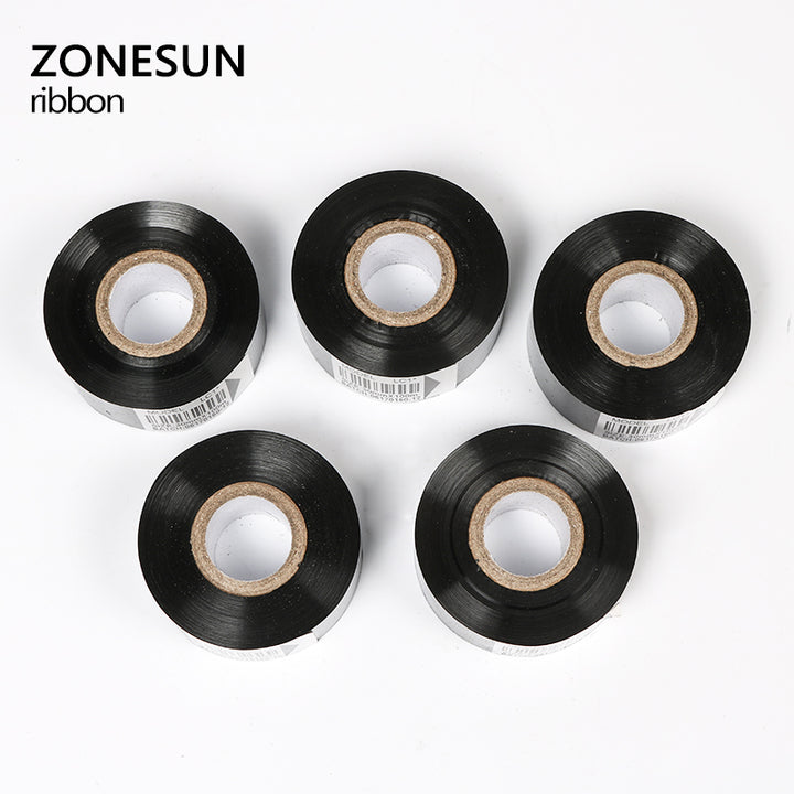 ZONESUN Thermal Ribbon of Ribbon Printing Machine for Plastic and Paper 30cm*100m - ZONESUN TECHNOLOGY LIMITED