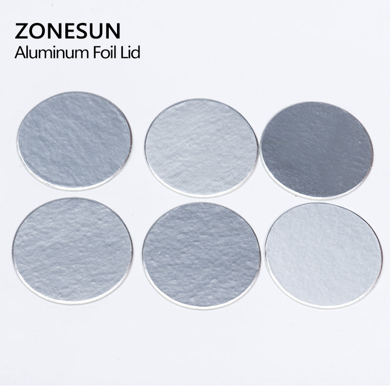 ZONESUN For induction sealing customized size plactic laminated aluminum foil lid liners 500pcs for PP PET PVC PS glass bottles - ZONESUN TECHNOLOGY LIMITED