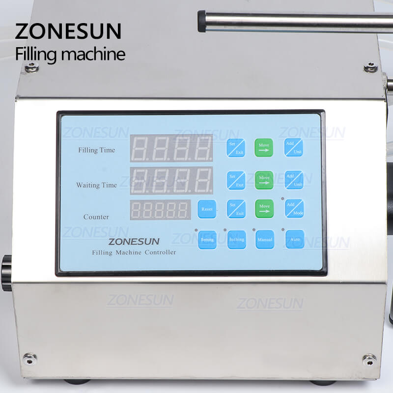 Control Panel of Double Head Diaphragm Pump Liquid Filling Machine