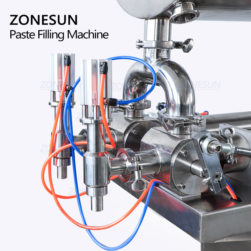 Double Heads Semi-Automatic Paste Filling Machine With Mixer