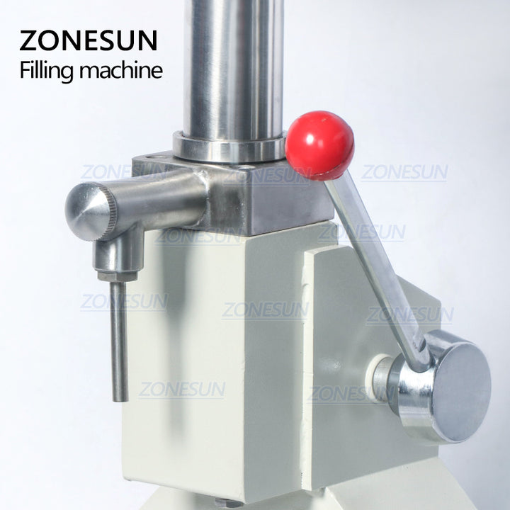 A03 5-50ml Manual Paste Filling Machine Handle and Nozzle