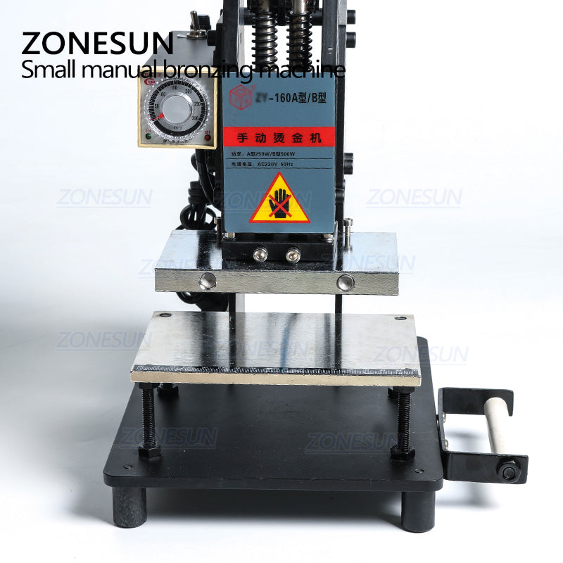 ZONESUN Manual Hot Foil Stamping Machine Leather Logo Embossing Machine - ZONESUN TECHNOLOGY LIMITED