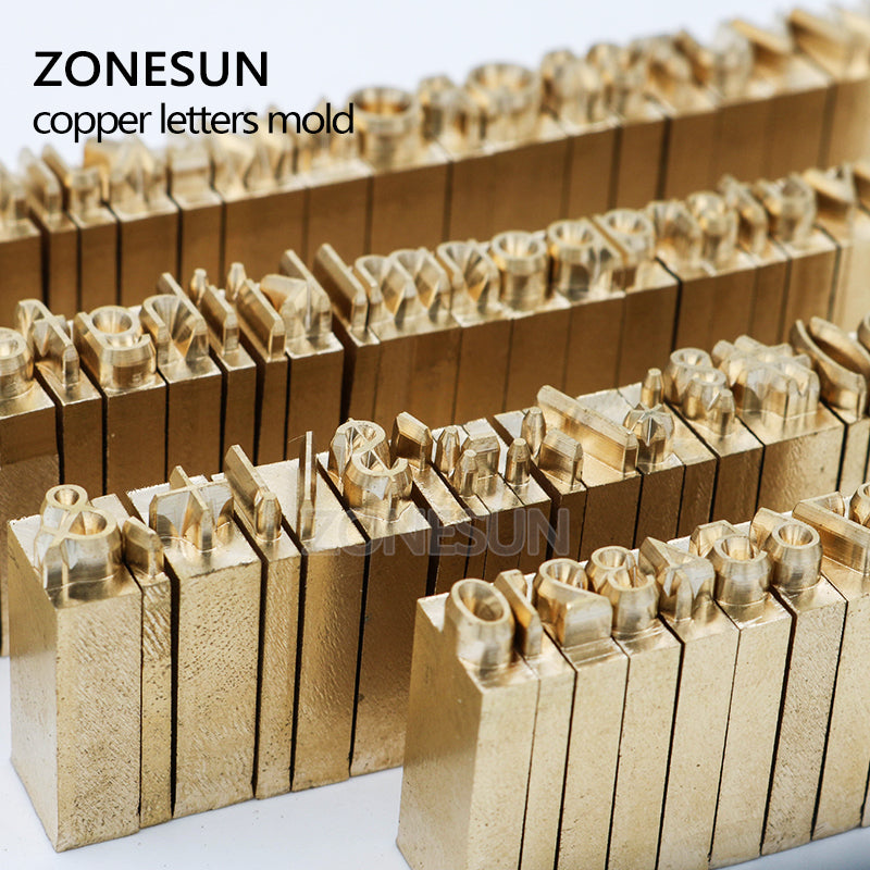 ZONESUN Metal Brass Mould Wood Leather Stamp Custom Logo Design Branding Plates Plastic Cake Bread Mold Heating Embossing Tool for ZS110 machine - ZONESUN TECHNOLOGY LIMITED