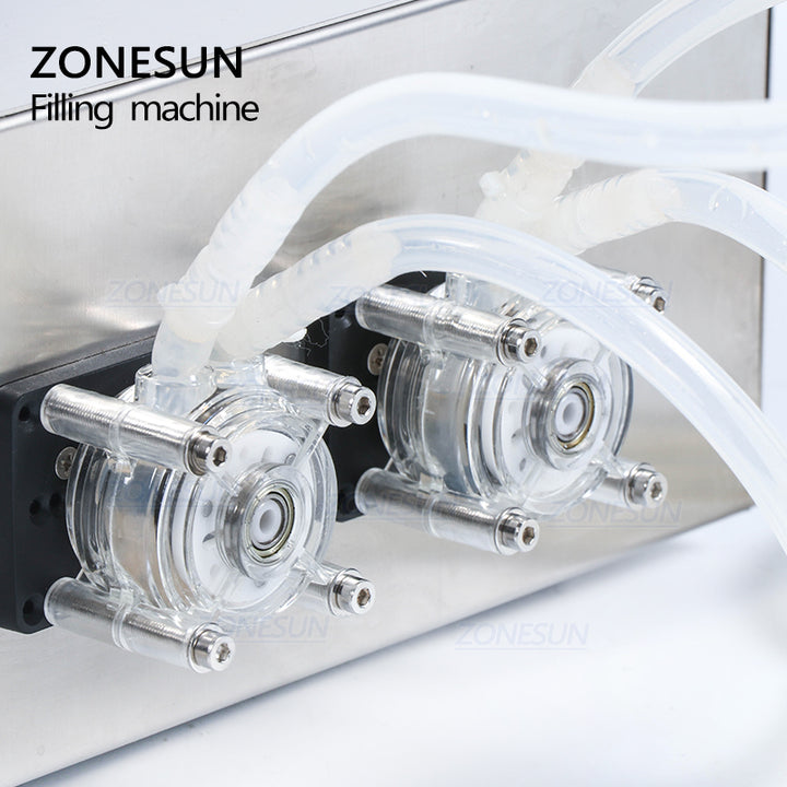 the pump of 2 nozzles peristaltic pump liquid filling machine