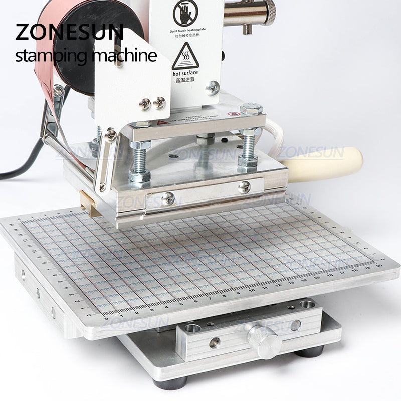 ZONESUN ZS-100C Digital Hot Foil Stamping Machine Leather Embossing Heat Pressing Machine For Wood PVC Paper Custom Logo Stamp - ZONESUN TECHNOLOGY LIMITED