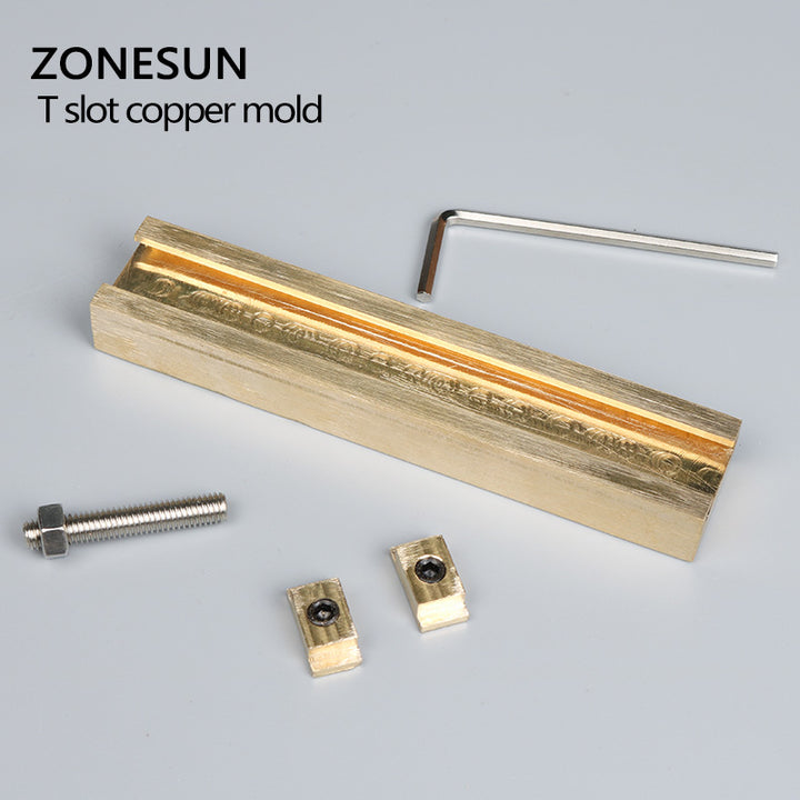ZONESUN Customized Hot foil stamping brass plate customized debossing die cut, debossing mould - ZONESUN TECHNOLOGY LIMITED
