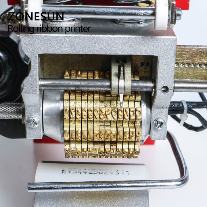 ZONESUN Rolling ribbon printer electric hot thermal printing machine number turning printer expiration code printer date number printer - ZONESUN TECHNOLOGY LIMITED