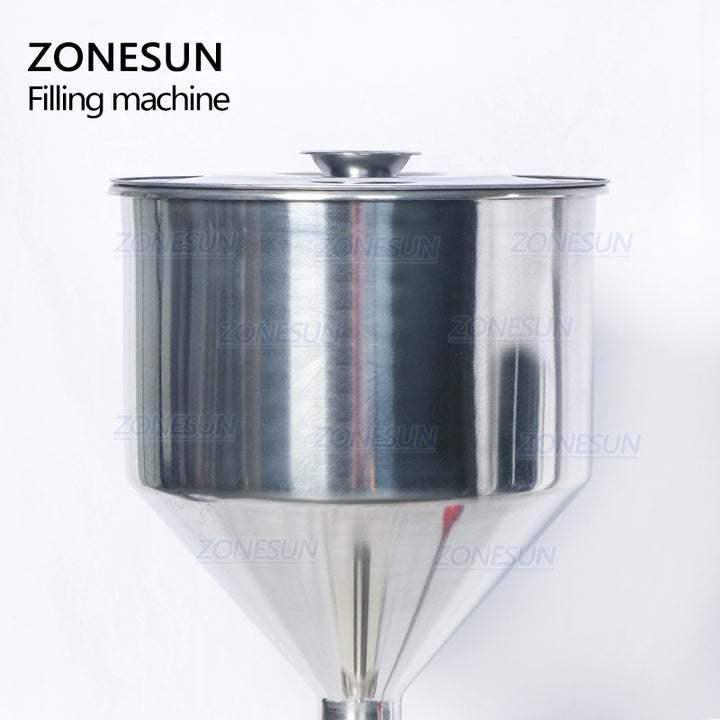 A03 5-50ml Manual Paste Filling Machine Hopper