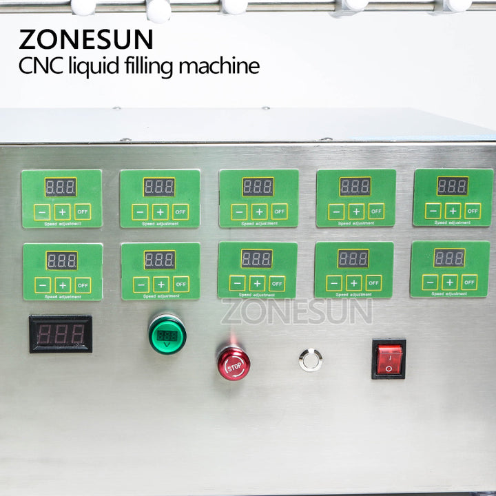 10 nozzles diaphragm pump liquid filling machine