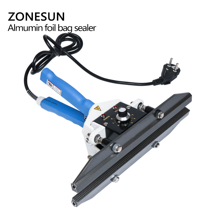 ZONESUN Hand Impulse Sealer Heat Sealing Aluminum Foil Bag Closer Sealer Sealing Machine - ZONESUN TECHNOLOGY LIMITED