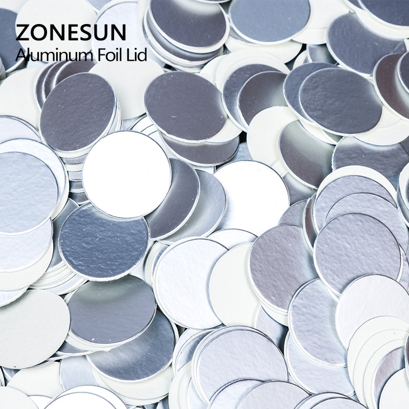 ZONESUN For induction sealing customized size plactic laminated aluminum foil lid liners 500pcs for PP PET PVC PS glass bottles - ZONESUN TECHNOLOGY LIMITED