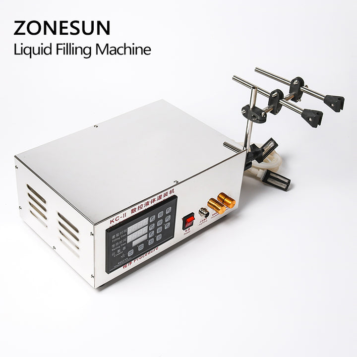 ZONESUN Double Heads Water Juice Bottle Microcomputer Automatic Liquid Filling Machine 3.5L - ZONESUN TECHNOLOGY LIMITED