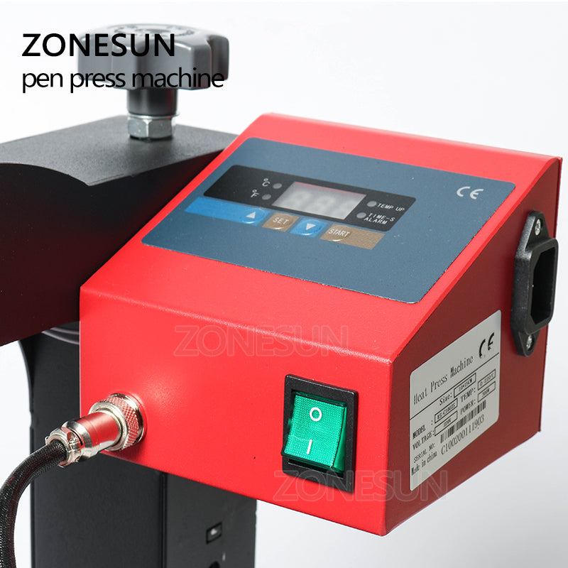 ZONESUN Pen Heat Printing Machine Hot Transfer Printing Machine Press Machine For Plastic Ball Point Pen Logo Pressing Machine - ZONESUN TECHNOLOGY LIMITED