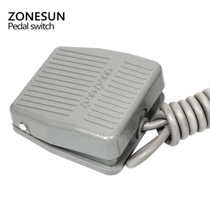 ZONESUN Pedal Switch For Filling Capping Labeling Machine