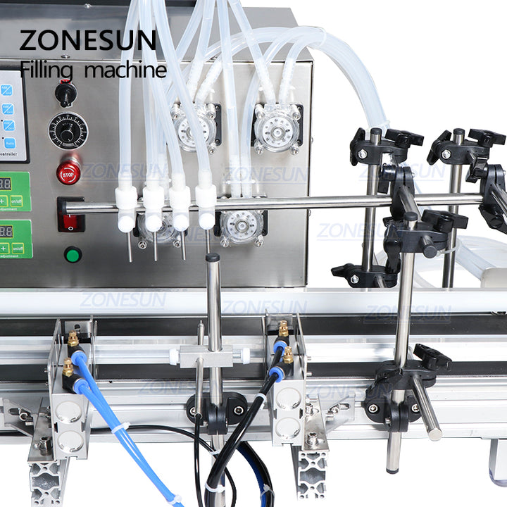 4 Nozzles Peristaltic Pump Desktop Liquid Filling Machine