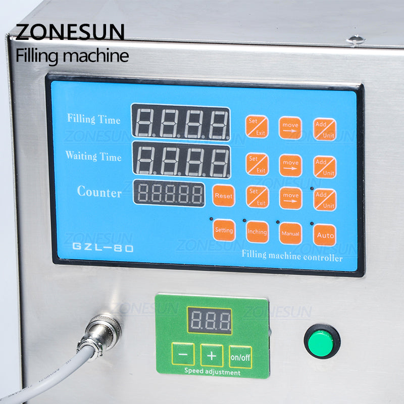 Control Panel of Single Nozzle Peristaltic Pump Liquid Filling Machine