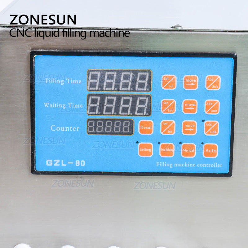 Control panel of 8 head Diaphragm Pump Liquid Filling Machine