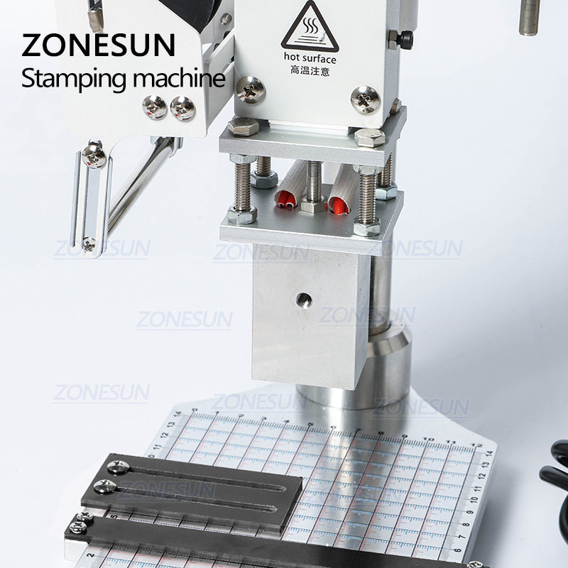 ZONESUN Hot Foil Stamping Machine Embossing Logo Trademark Manual Bronzing Machine For Finshed Leather Shoes Heat Cold Pressing - ZONESUN TECHNOLOGY LIMITED
