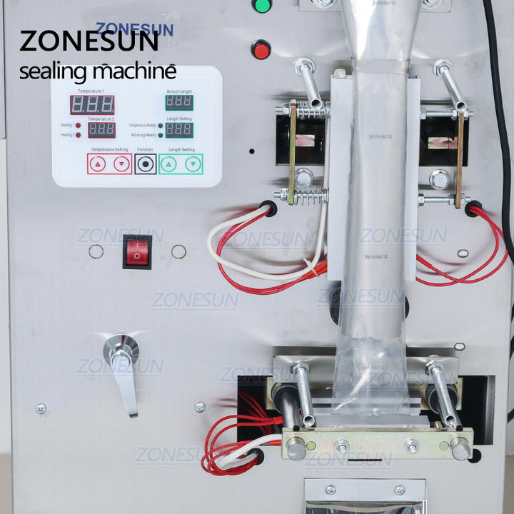 Control panel and sealer of Automatic 2-50g Powder filling machine back seal