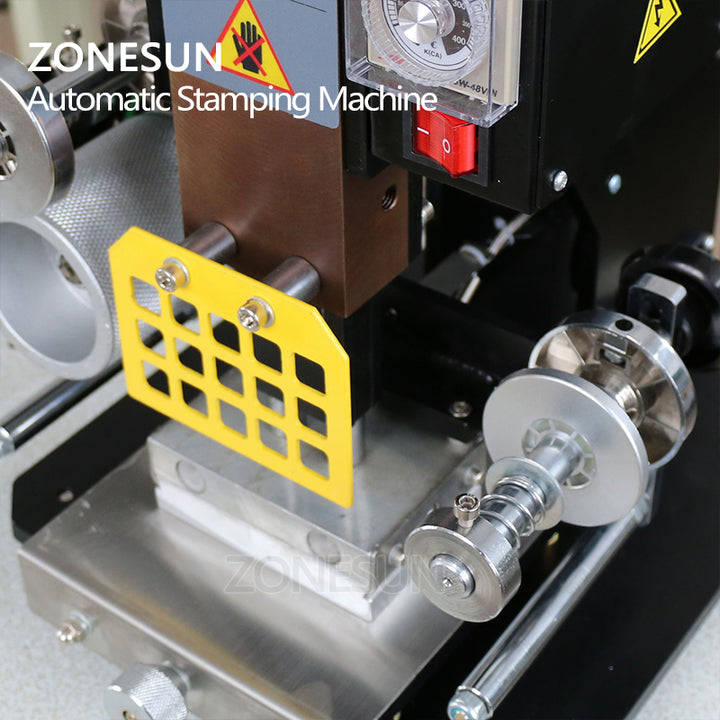 ZONESUN ZY-819K Automatic Stamping Machine,leather LOGO Creasing machine,LOGO stamper,High speed name card Embossing machine - ZONESUN TECHNOLOGY LIMITED