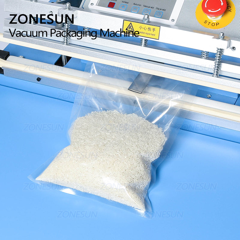 ZS500T finish,rice commercial vacuum sealer,industrial vacuum