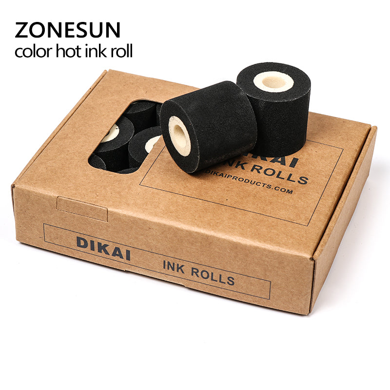 ZONESUN Free Shipping Energy Saving Black Hot Printing Ink Roll for MY-380F, Good Quality Hot Ink Roll, Black Hot Print Rolls 12 Roll - ZONESUN TECHNOLOGY LIMITED