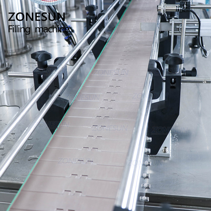 Conveyor belt of 8 Nozzle Automatic Paste Filling Machine