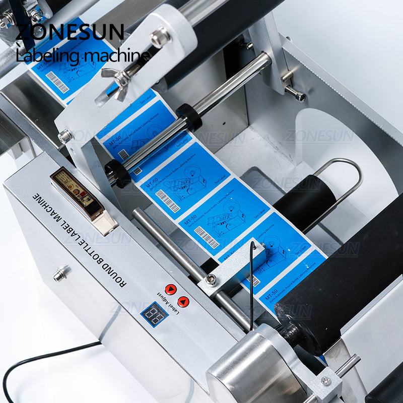 ZONESUN ZS-TB50D Semi Automatic Round Bottle Labeling Machine For Hand